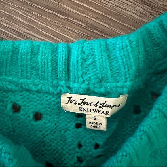 For Love And Lemons Brooke Pointelle Sweater - Picture 4 of 9